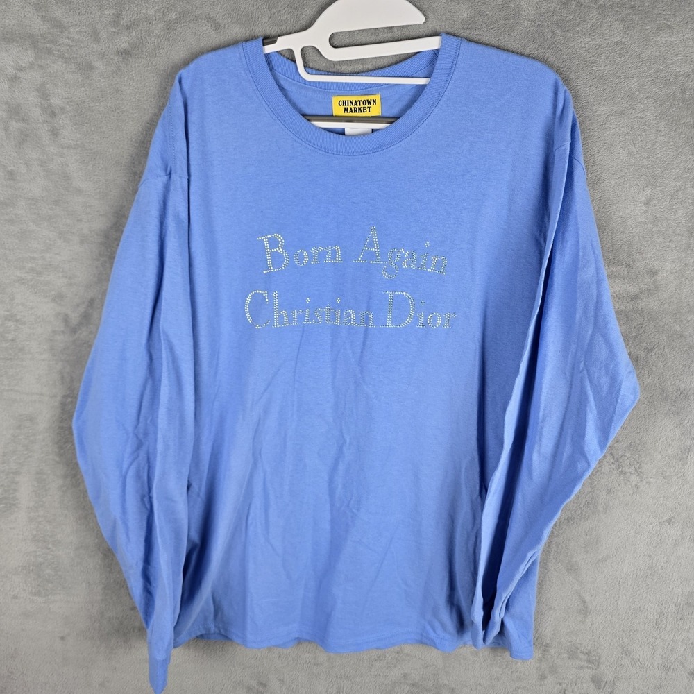 Chinatown Market Long Sleeve T Shirt Dior Design Size Large Made By Gilden